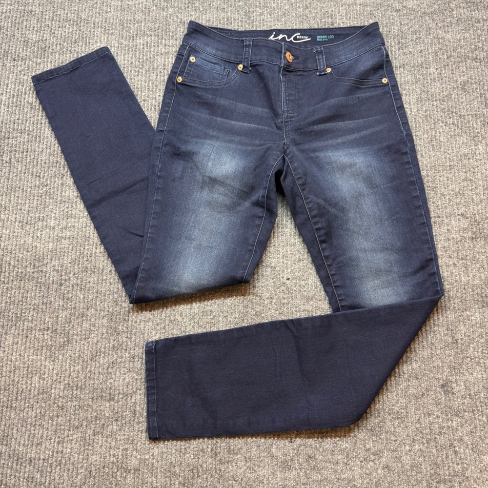 NC International Concepts Skinny Jeans Size 6 Dark Wash Mid Rise Stretch Denim